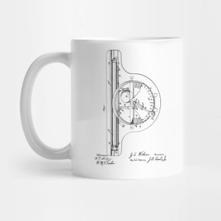 Type Writing Machine Vintage Patent Hand Drawing Mug